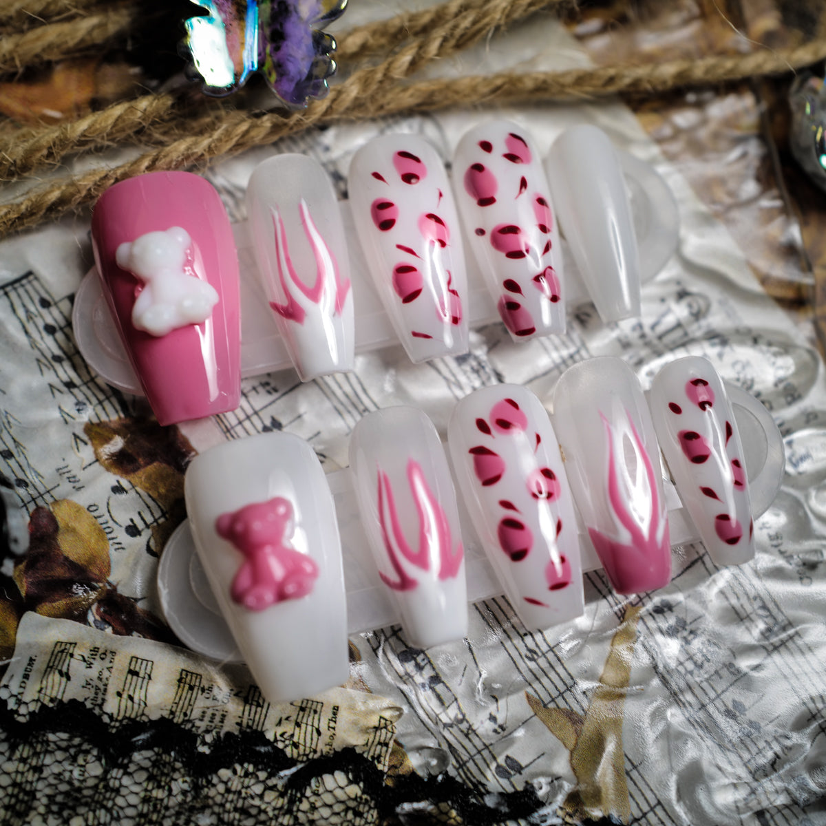Butterfly Clips High-Quality PressOn Nails